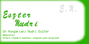 eszter mudri business card